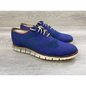 Cole Haan Zerogrand Men's Sneaker Oxford Stitch 8.5 Blue Casual Comfort Shoes